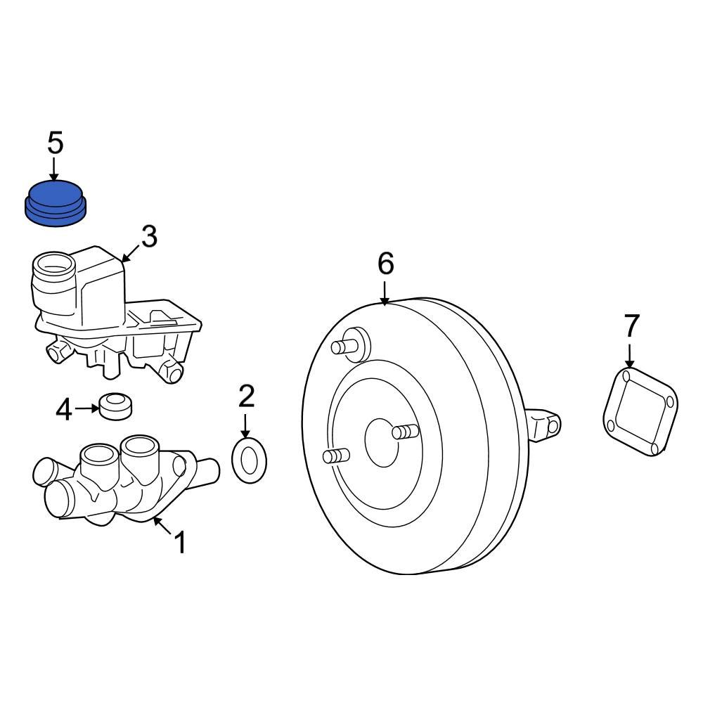 Ford OE 6E5Z2162AA Brake Master Cylinder Reservoir Cap