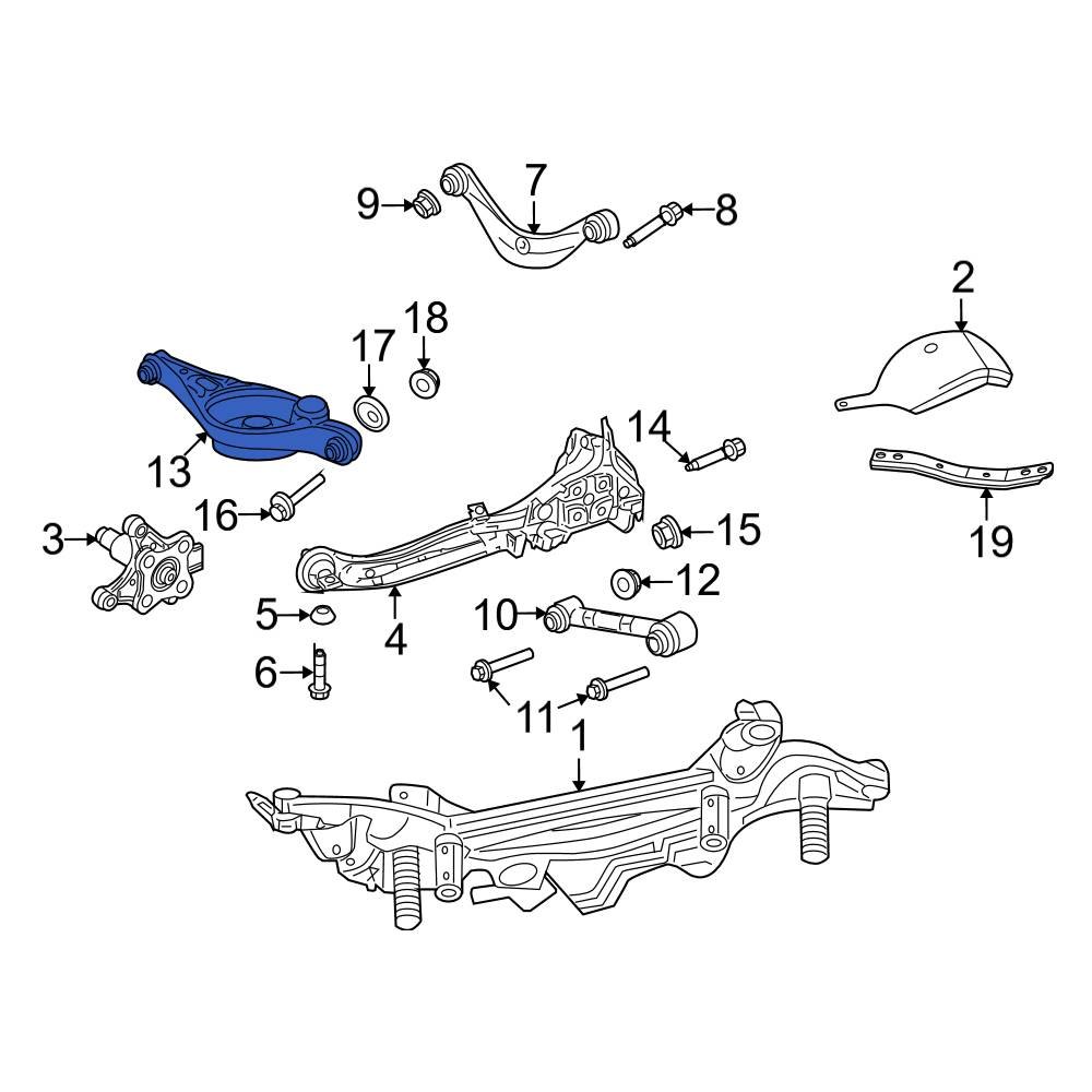 Ford OE 9E5Z5A649D Rear Left Lower Suspension Control Arm