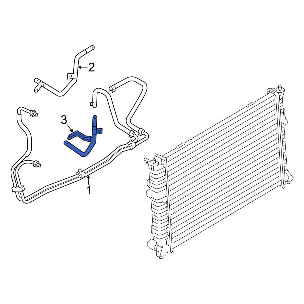 Ford OE 6E5Z7A031A Automatic Transmission Oil Cooler Tube