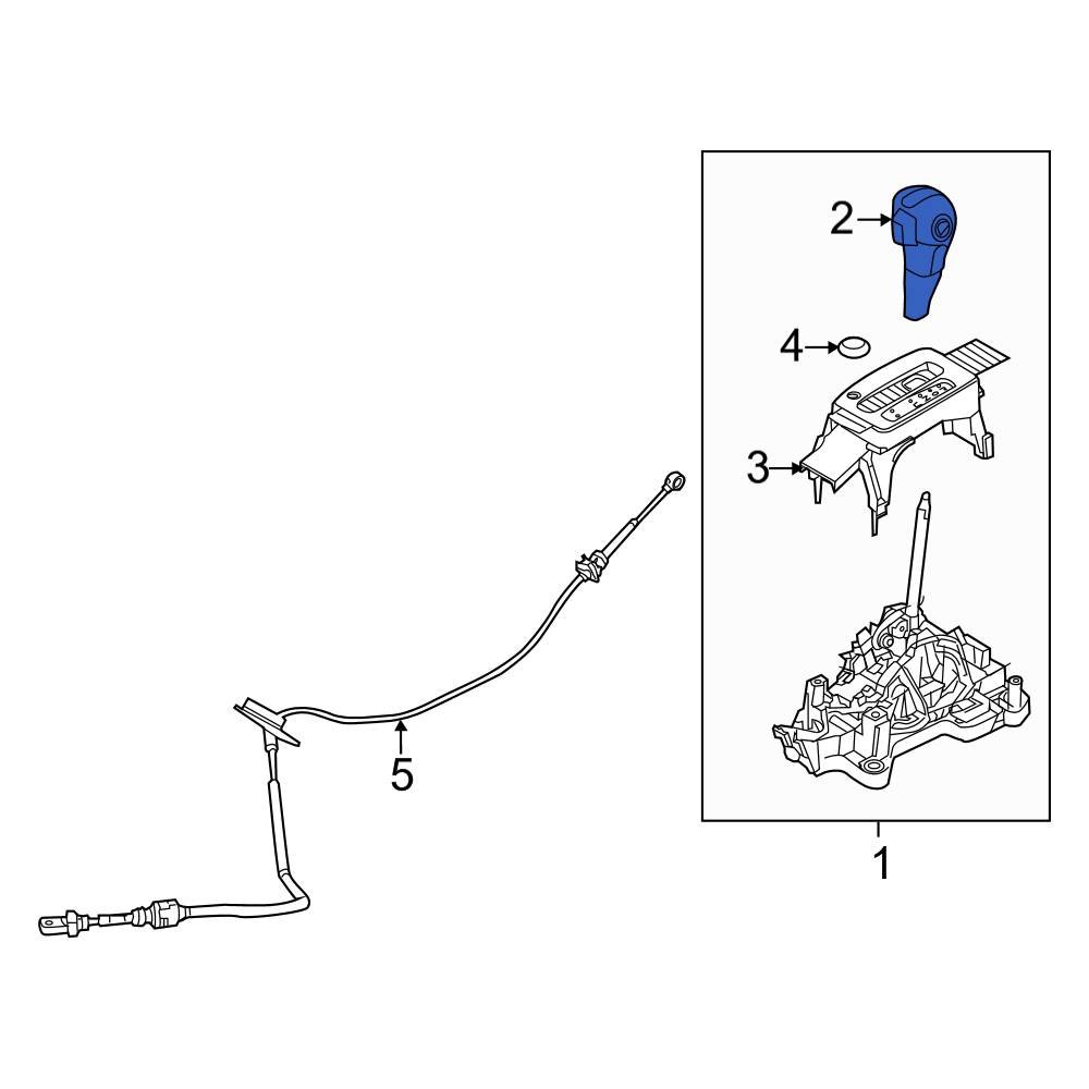 Ford OE BE5Z7213GA Automatic Transmission Shift Lever Knob