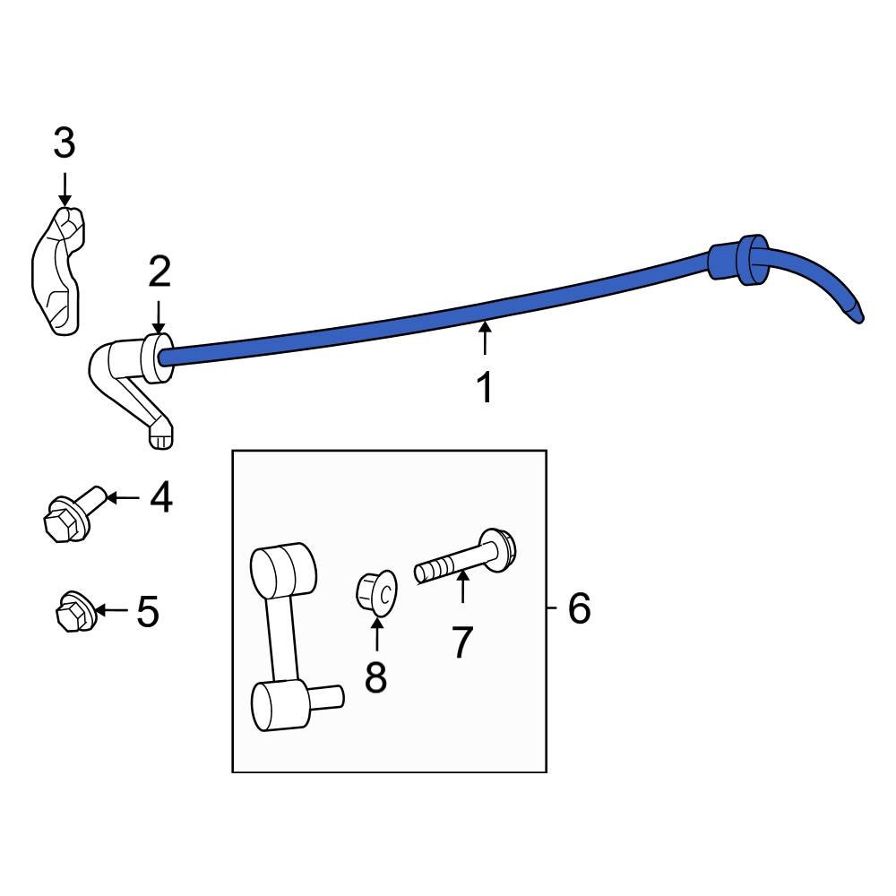 Ford OE 9E5Z5A772B Rear Suspension Stabilizer Bar