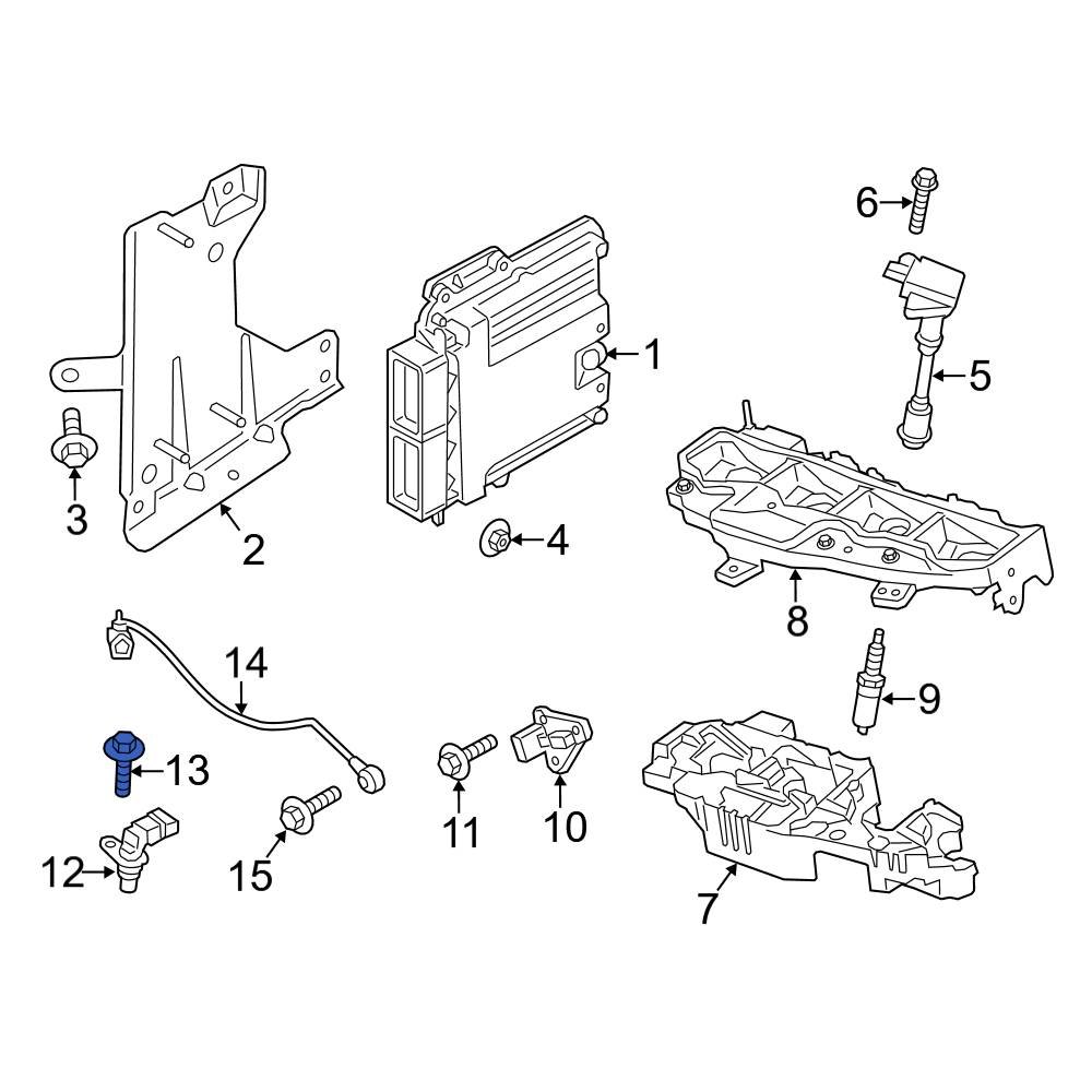 Ford OE W702251S437 Engine Camshaft Position Sensor Bolt