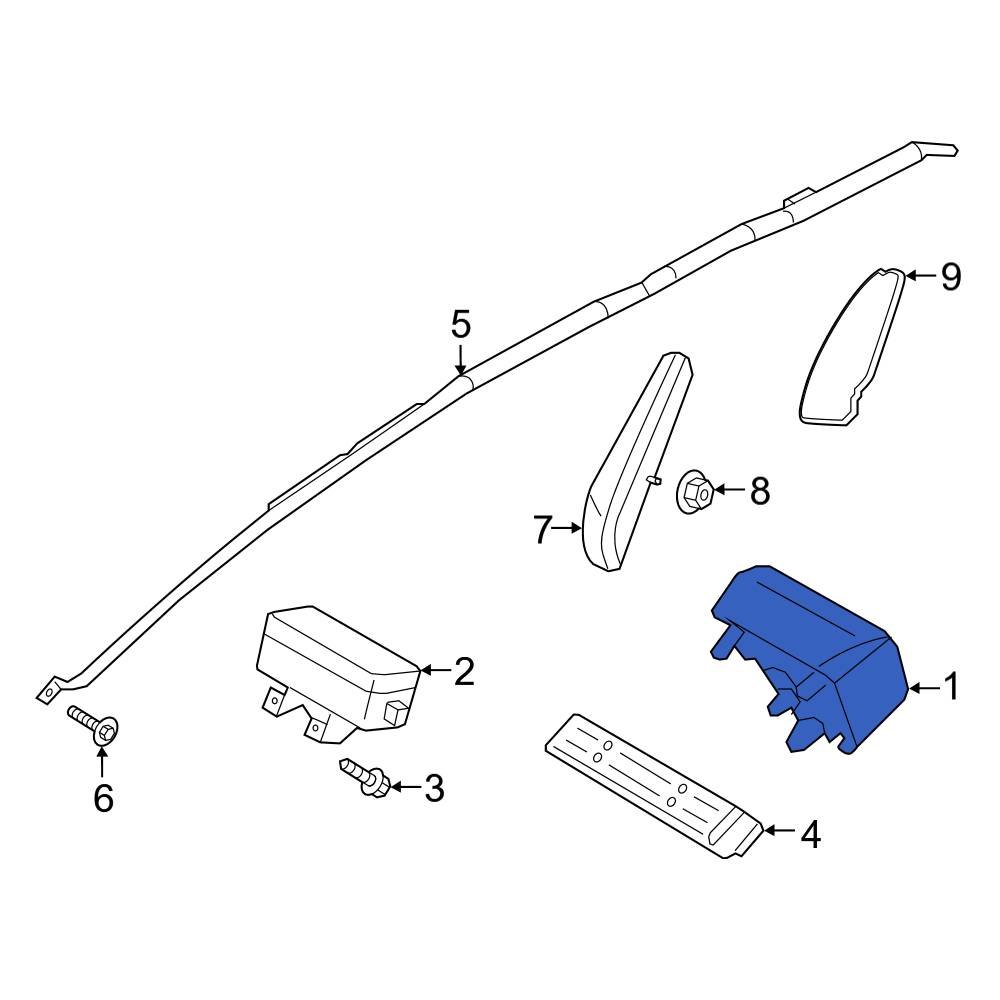 Ford OE HS7Z78043B13AH Steering Wheel Air Bag