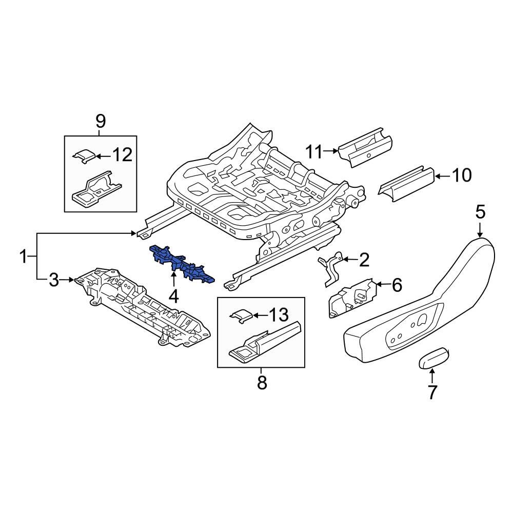 Ford OE CU5Z78610E34A Right Seat Motor Bracket