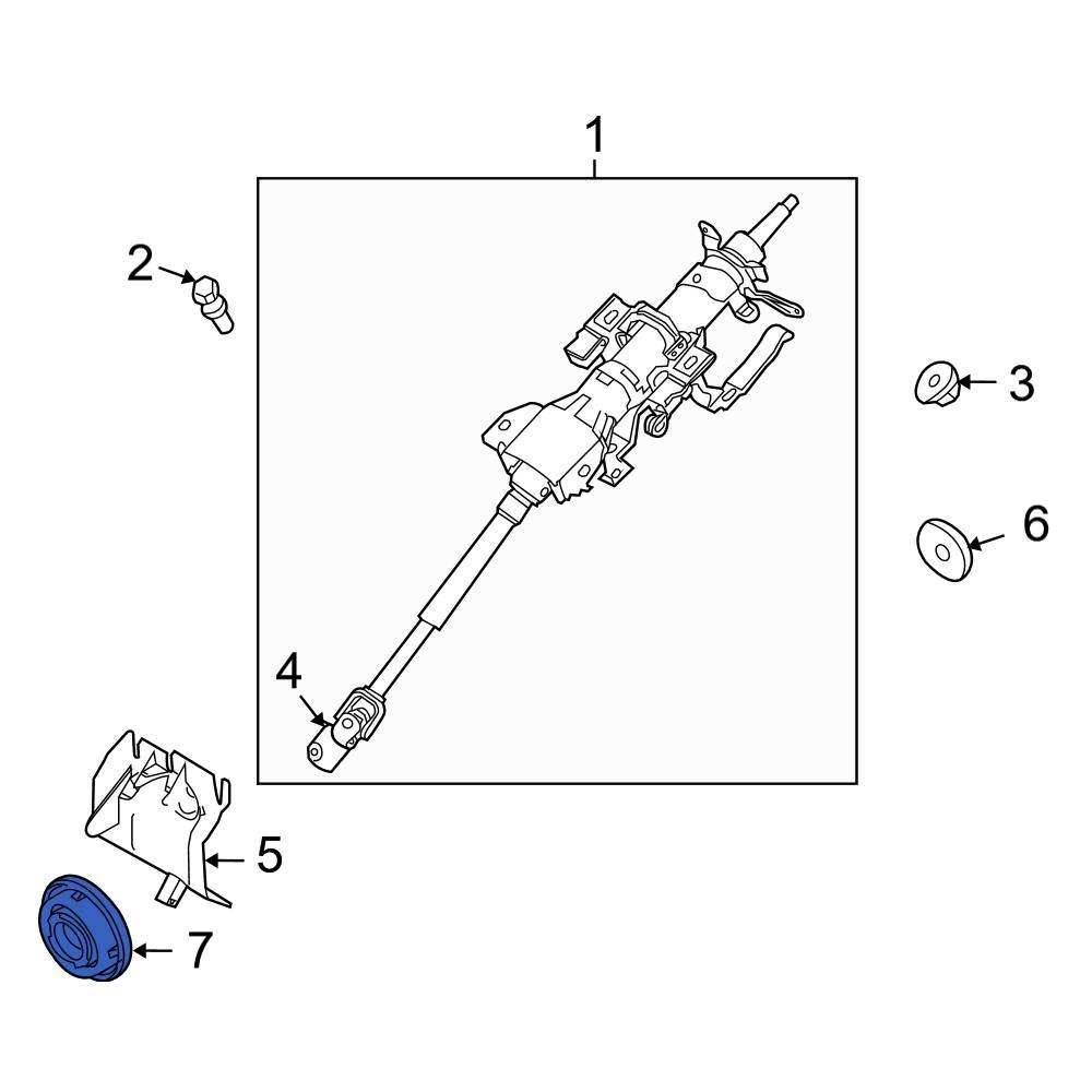 Ford OE 9E5Z3D677A Steering Column Shaft Seal