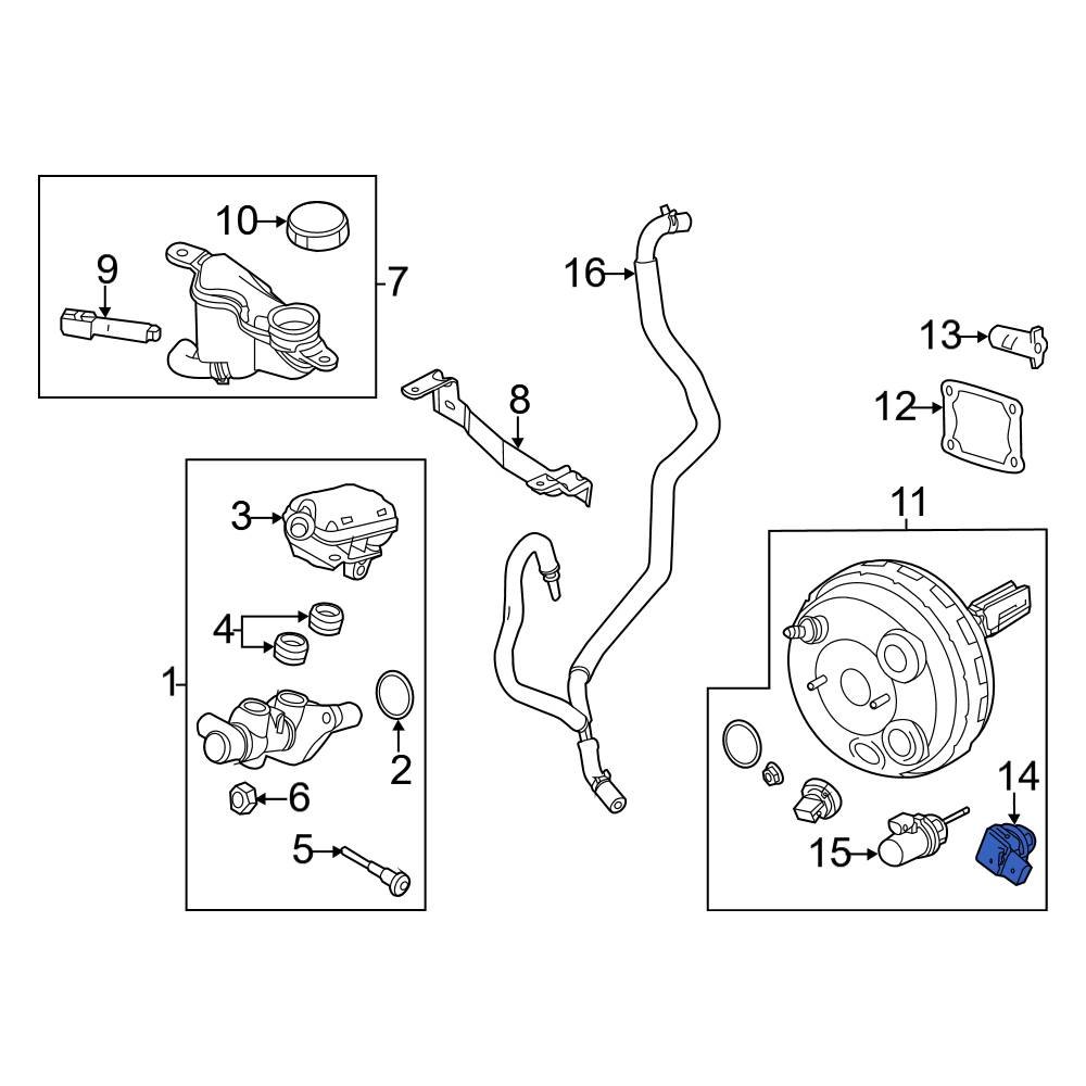 Ford OE 9M6Z2L524A Brake Fluid Pressure Sensor