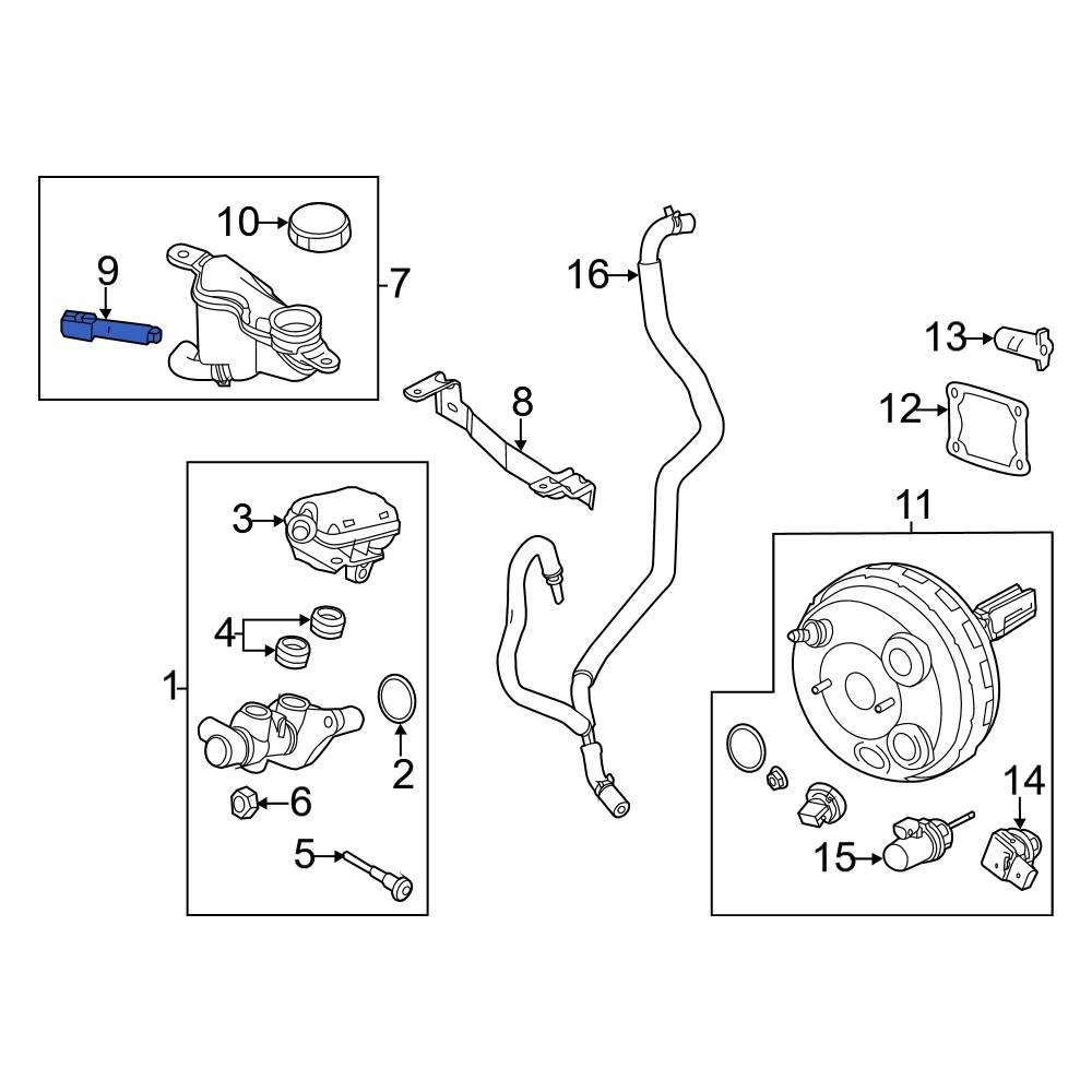 Ford OE 9E5Z2C251A Brake Fluid Level Switch