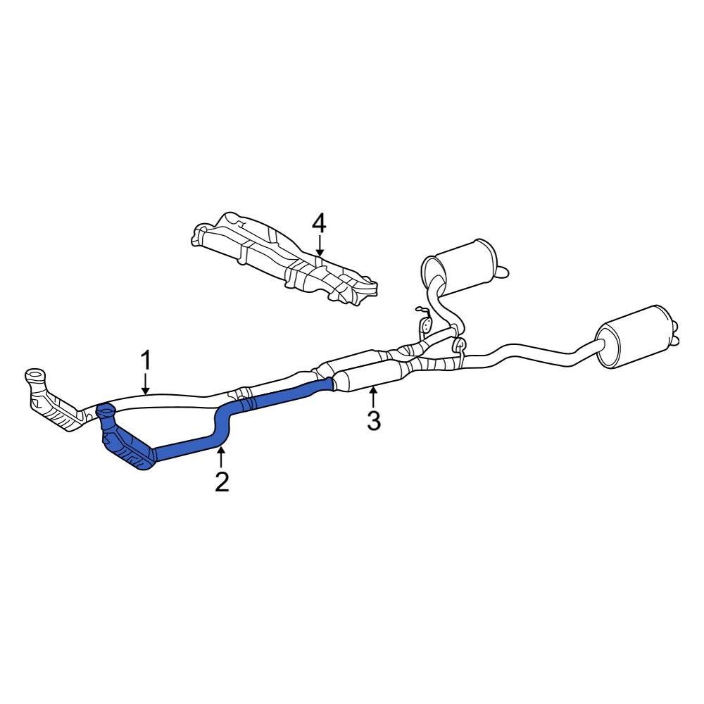 Ford OE 1W6Z5E212LH Left Catalytic Converter