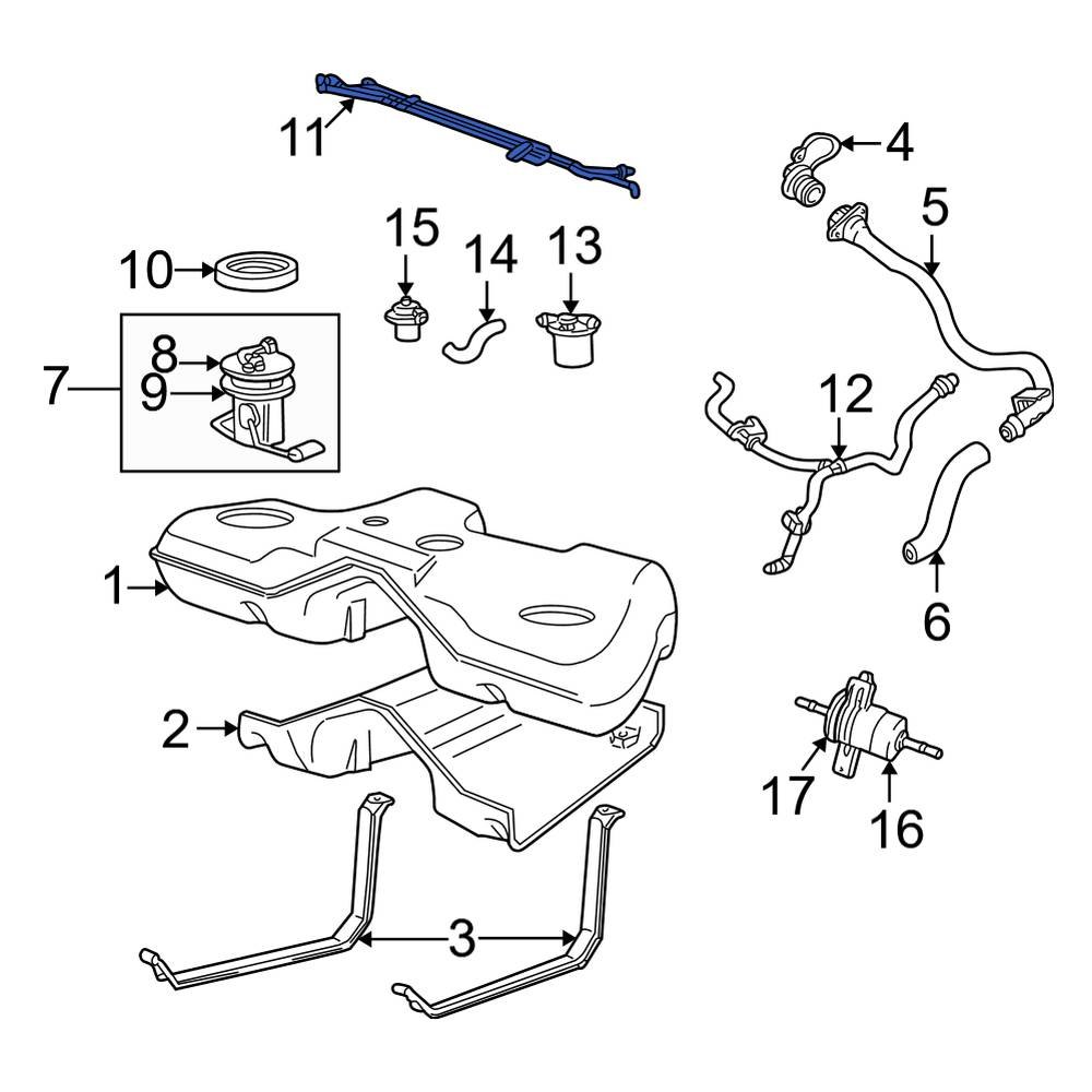 Ford OE XW4Z9324AE Fuel Return Hose
