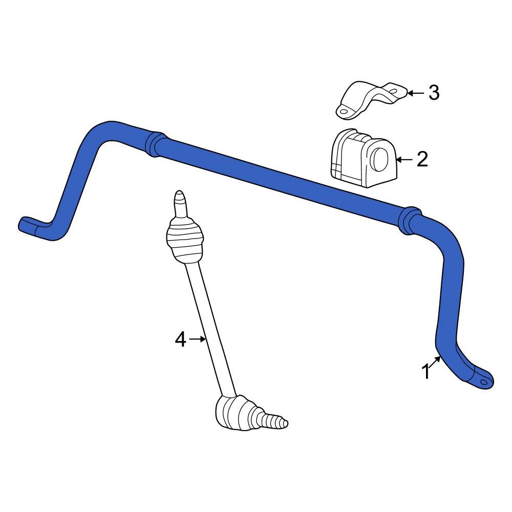 Ford OE 2W6Z5A772AA Rear Suspension Stabilizer Bar