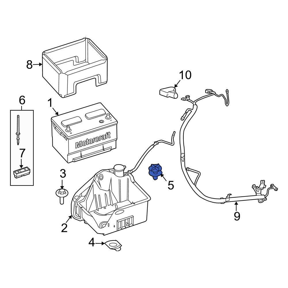Ford OE W706519S300 Battery Hold Down Clip