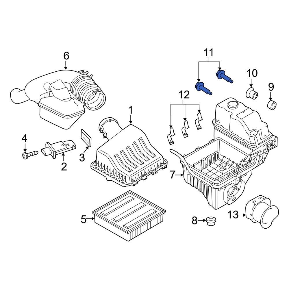 Ford OE W707108S439 Air Filter Housing Bolt