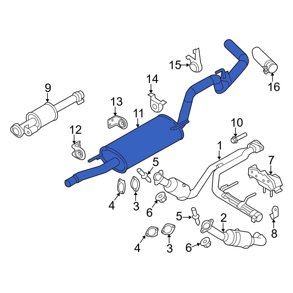 Ford OE BL3Z5230F - Exhaust Muffler