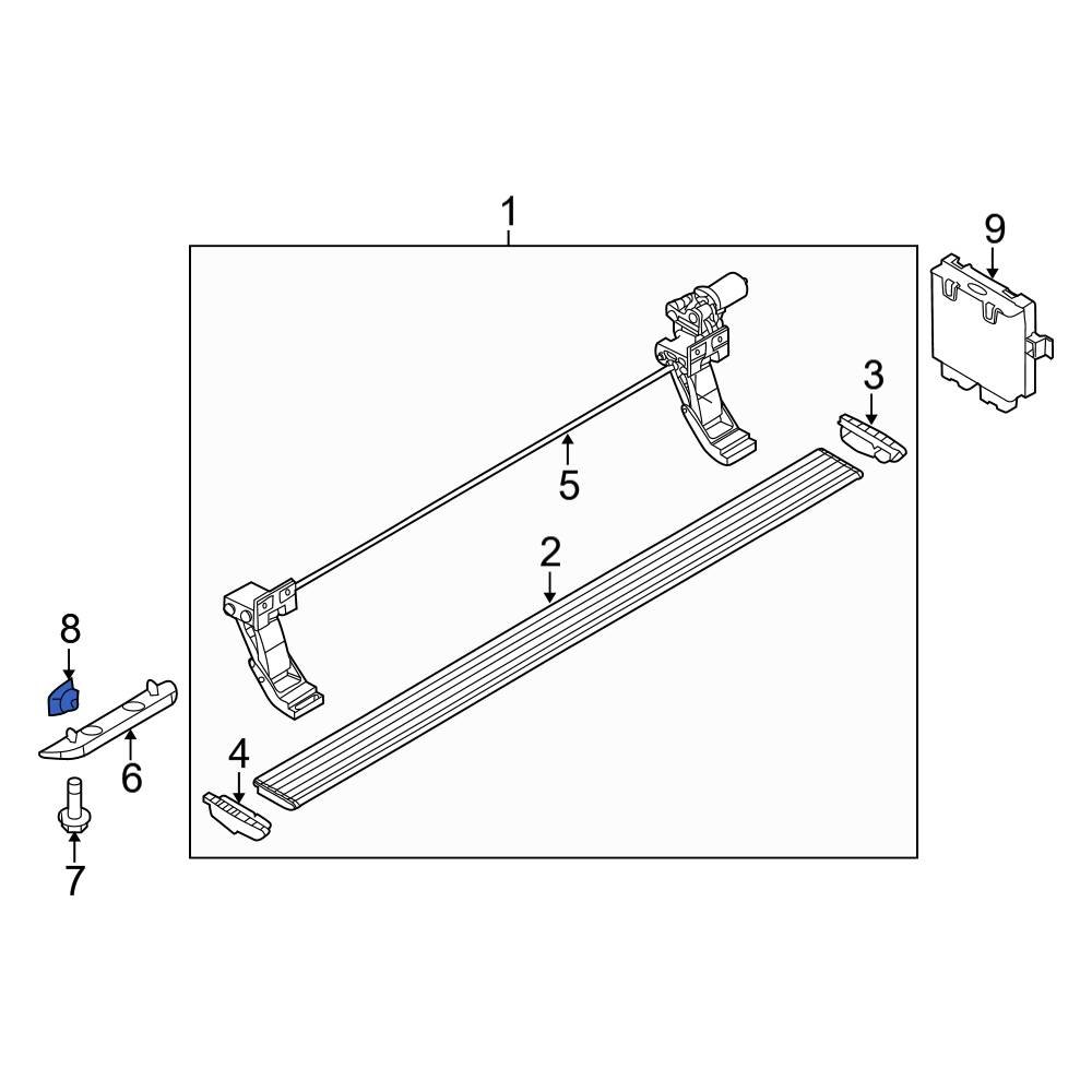 Ford OE N801731S439 Running Board Nut