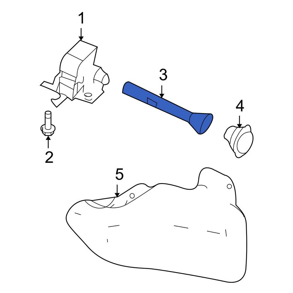 Ford OE 4L3Z1A433AA Spare Tire Hoist Wrench