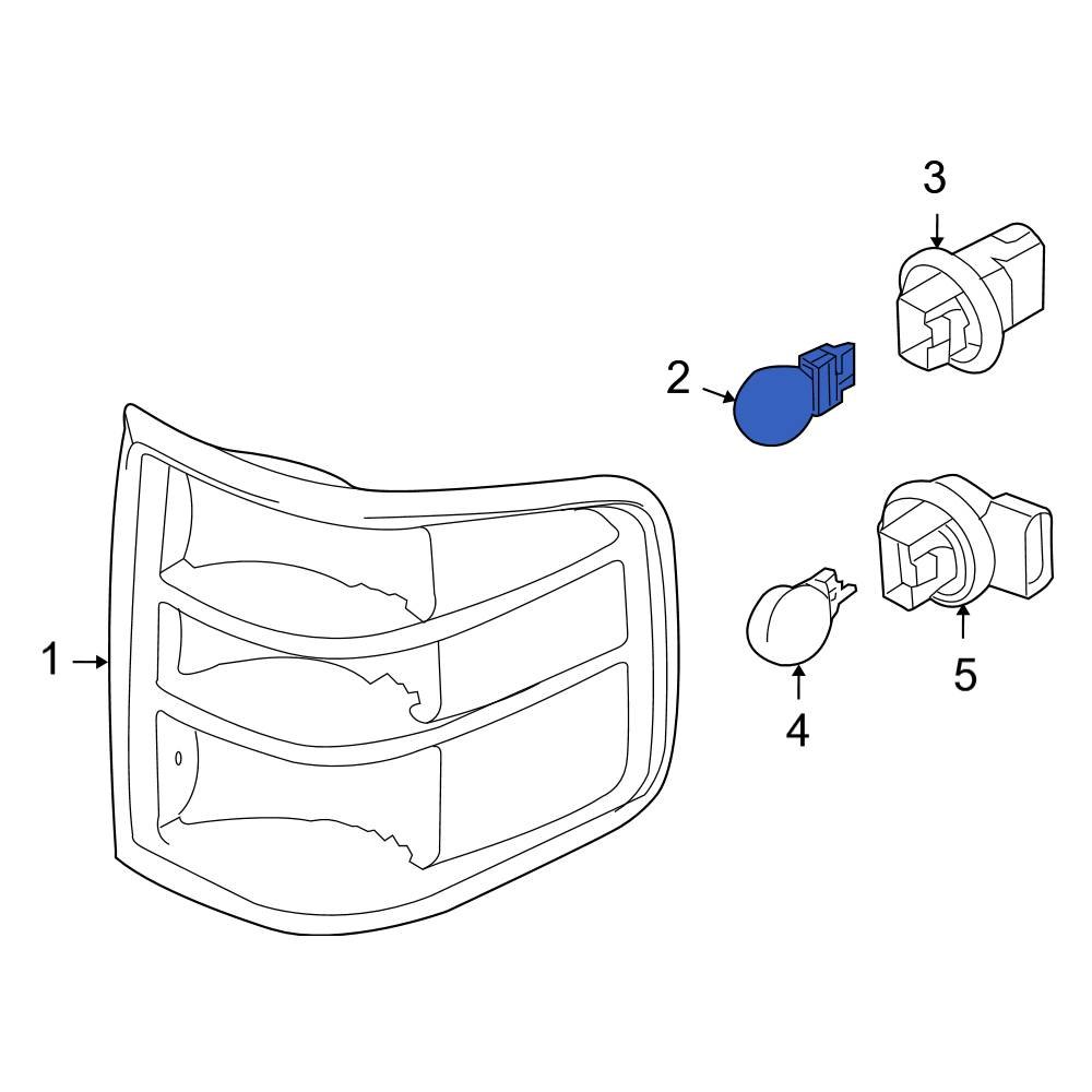 Ford OE F4CZ13466A Rear Brake Light Bulb
