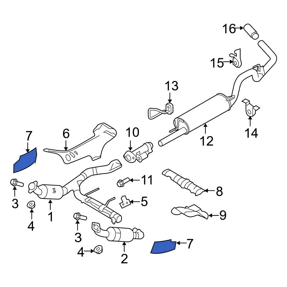 Ford OE 9L3Z5G221B Catalytic Converter Heat Shield
