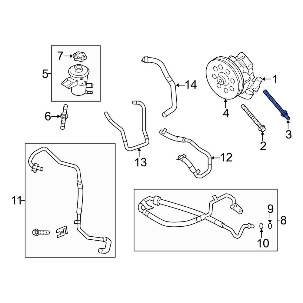 Ford OE W710927S437 - Power Steering Pump Mounting Bolt