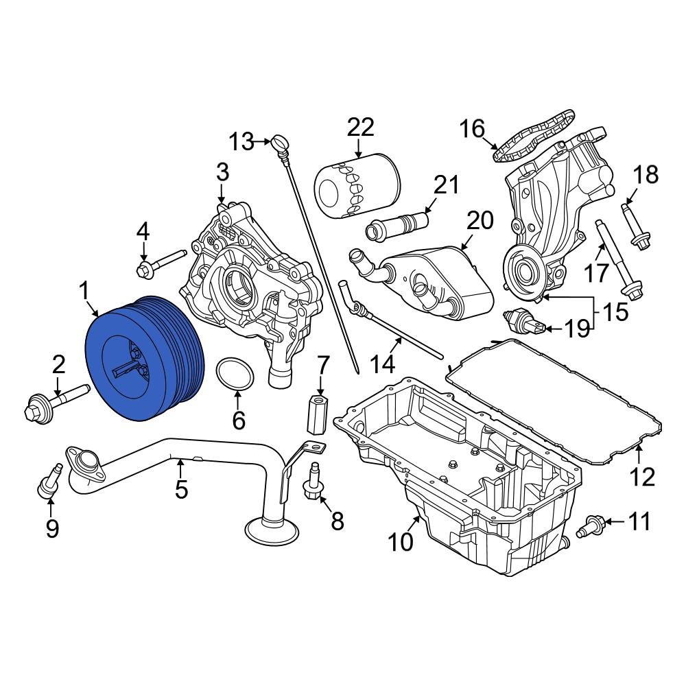 Ford OE NR7Z6312A Engine Crankshaft Pulley