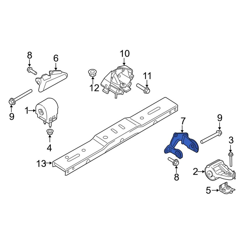 Ford OE JL3Z6038G Left Engine Mount Bracket
