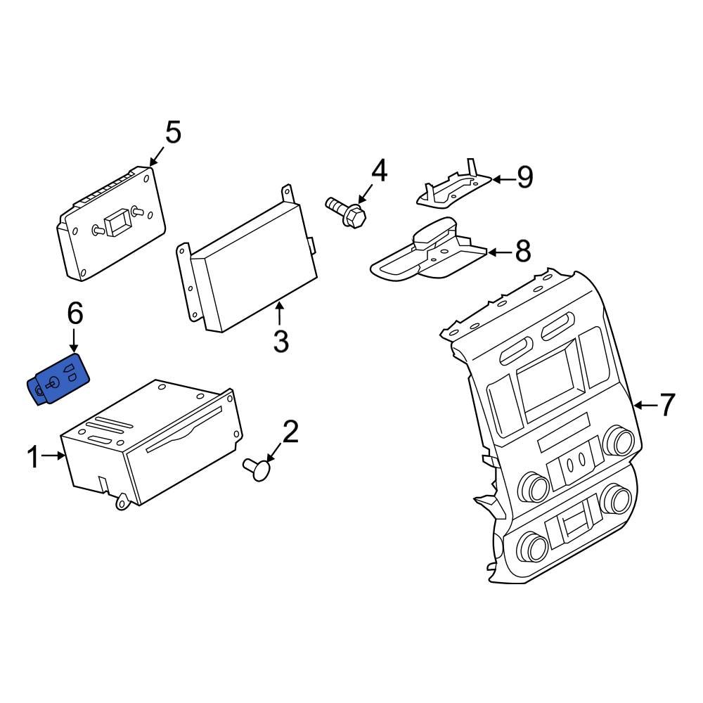 Ford OE HC3Z19A387H - Infotainment Display Control Module