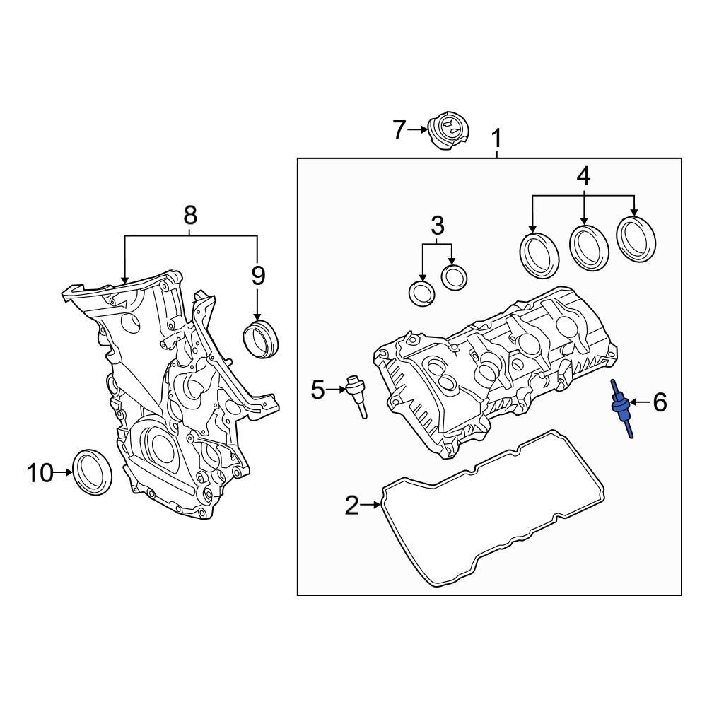 Ford OE 7T4Z6C519C Engine Valve Cover Stud