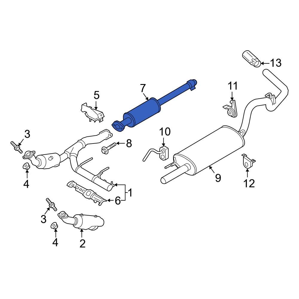 Ford OE HL3Z5A212C - Exhaust Intermediate Pipe