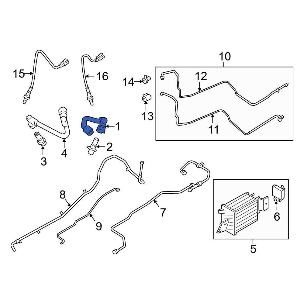 Ford OE JL3Z6758A - PCV Valve Hose