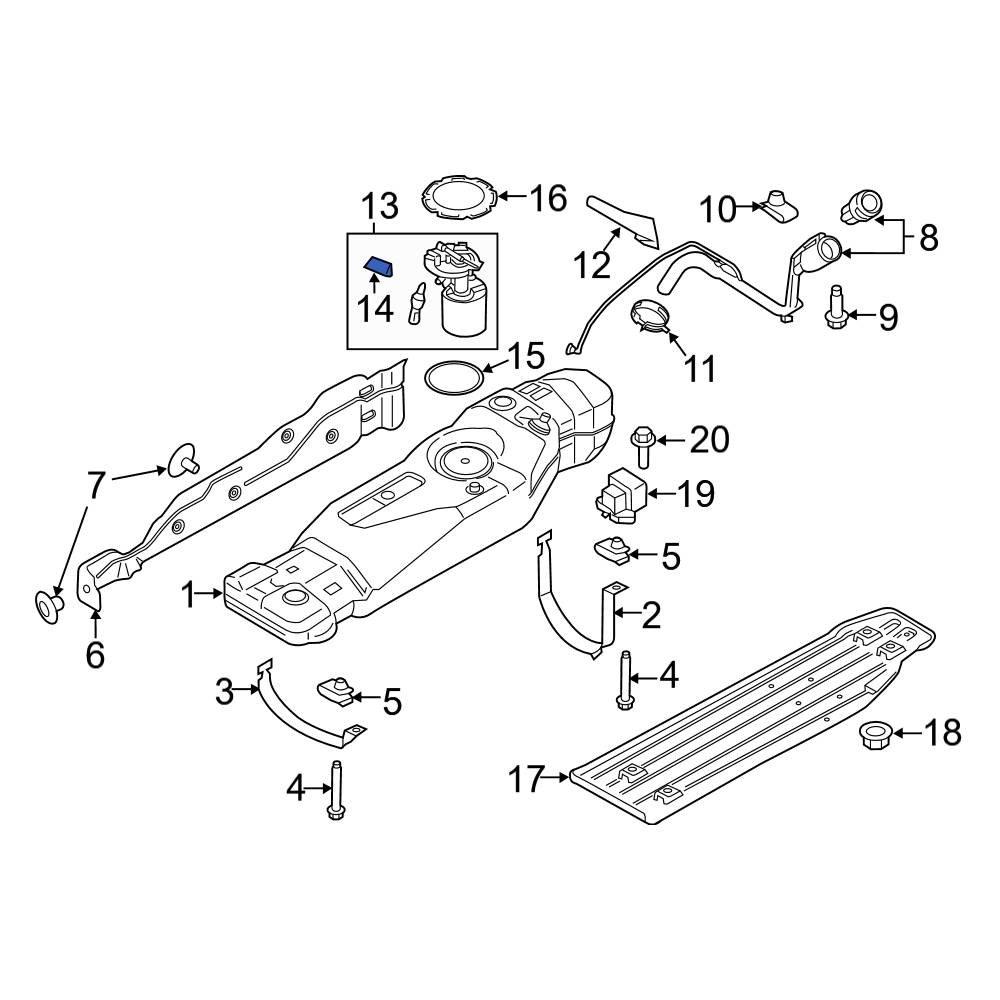 Ford OE FL3Z9A299B Fuel Sender and Hanger Assembly