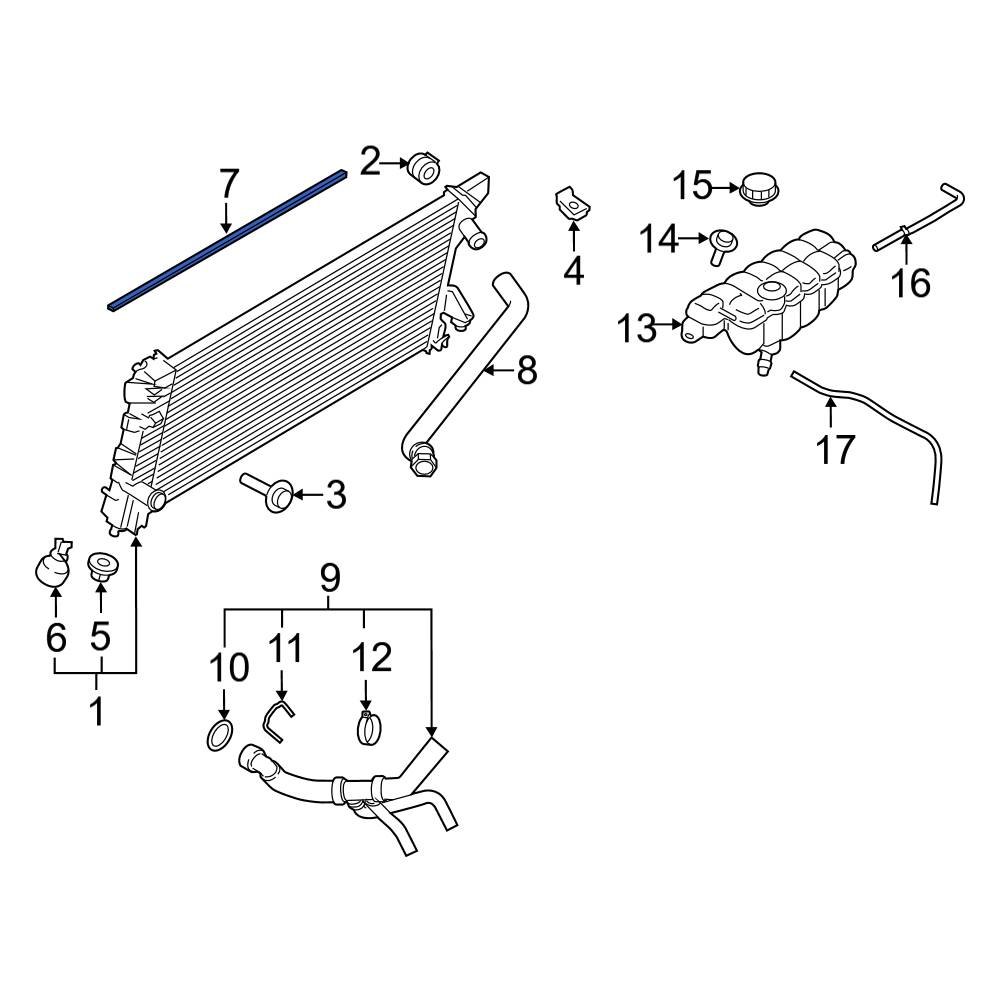 Ford OE FL3Z8348A - Radiator Air Seal
