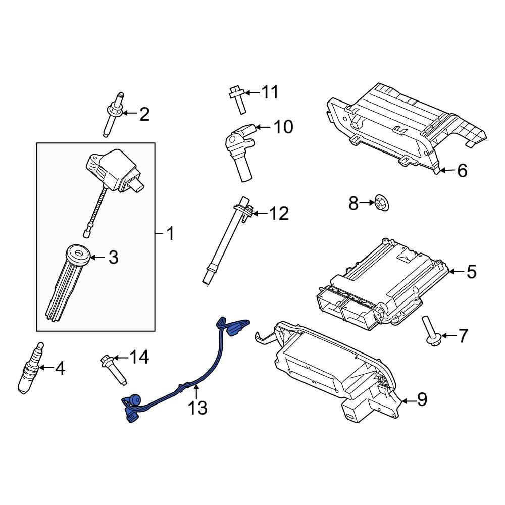 Ford OE JR3Z12A699A Ignition Knock (Detonation) Sensor