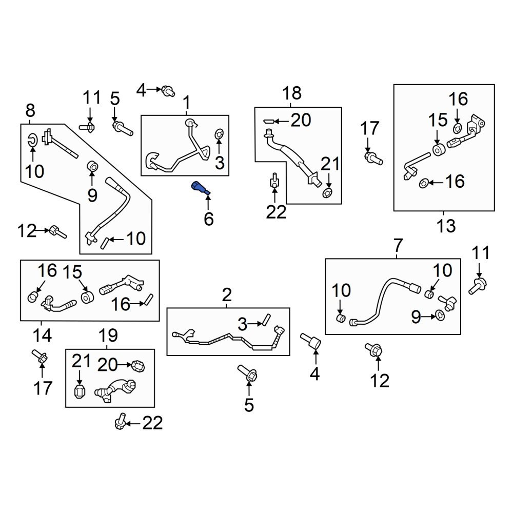 Ford OE ML3Z6L625A Right Turbocharger Boost Pressure Solenoid Filter