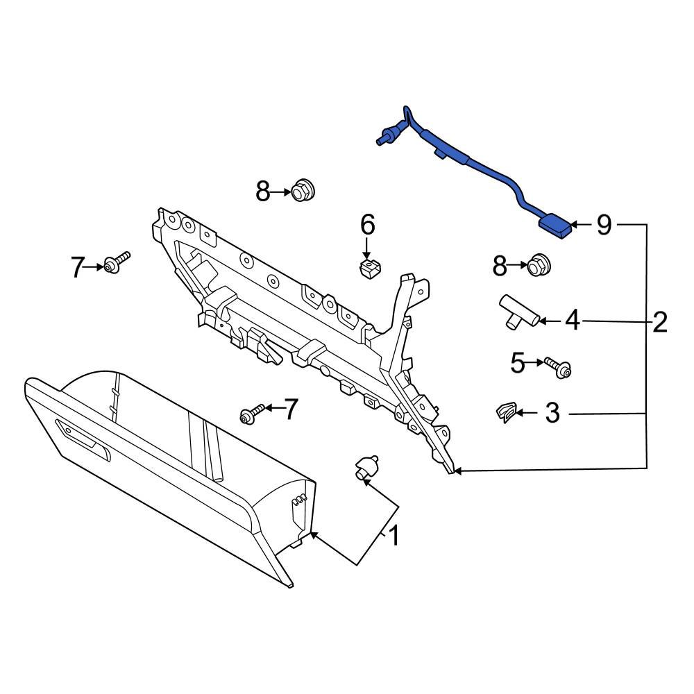 Ford OE ML3Z14A411C Front Glove Box Light