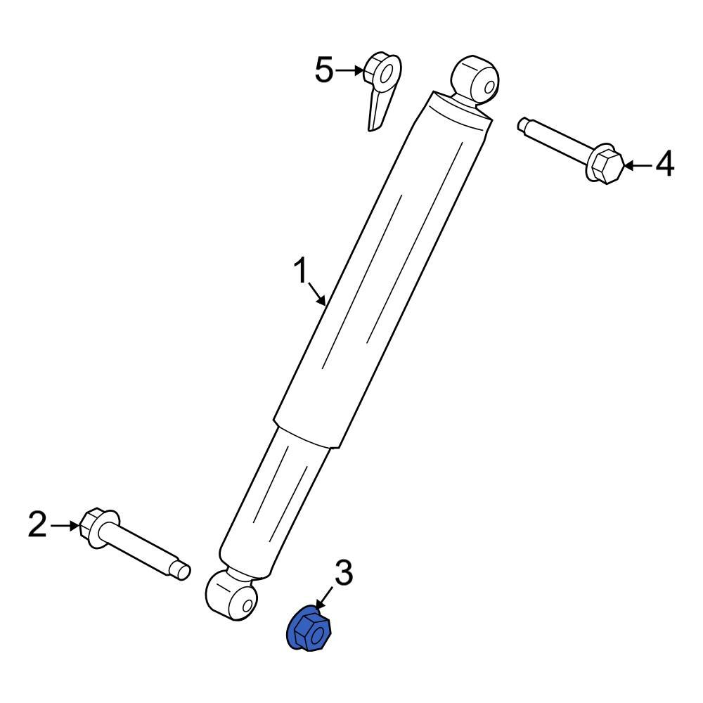 Ford OE W520214S440 Suspension Stabilizer Bar Link Nut