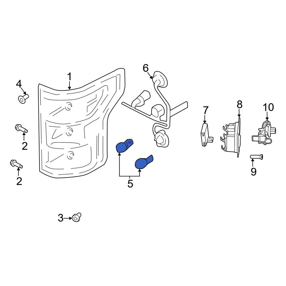 Ford OE JL3Z13466D Rear Tail Light Bulb
