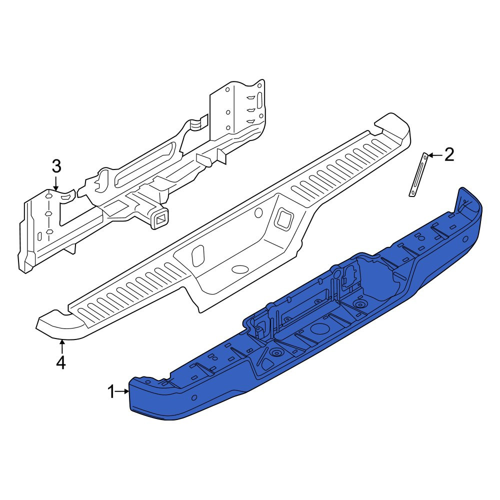 Ford OE RL3Z17757BAPTM - Front Bumper Face Bar