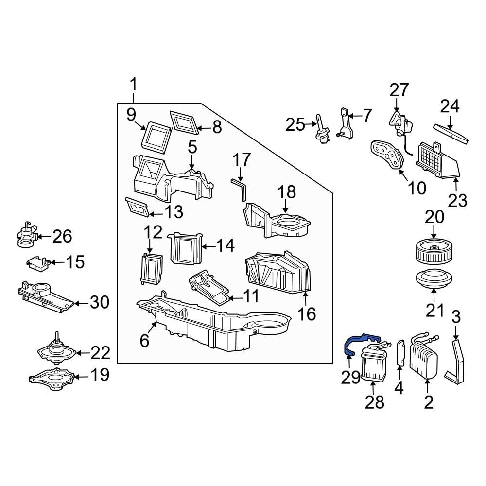 Ford OE YL7Z18658BA HVAC Heater Core Seal