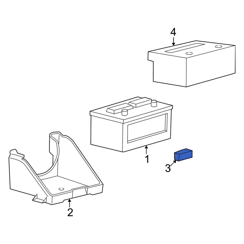 Ford OE E7TZ10718B - Battery Hold Down