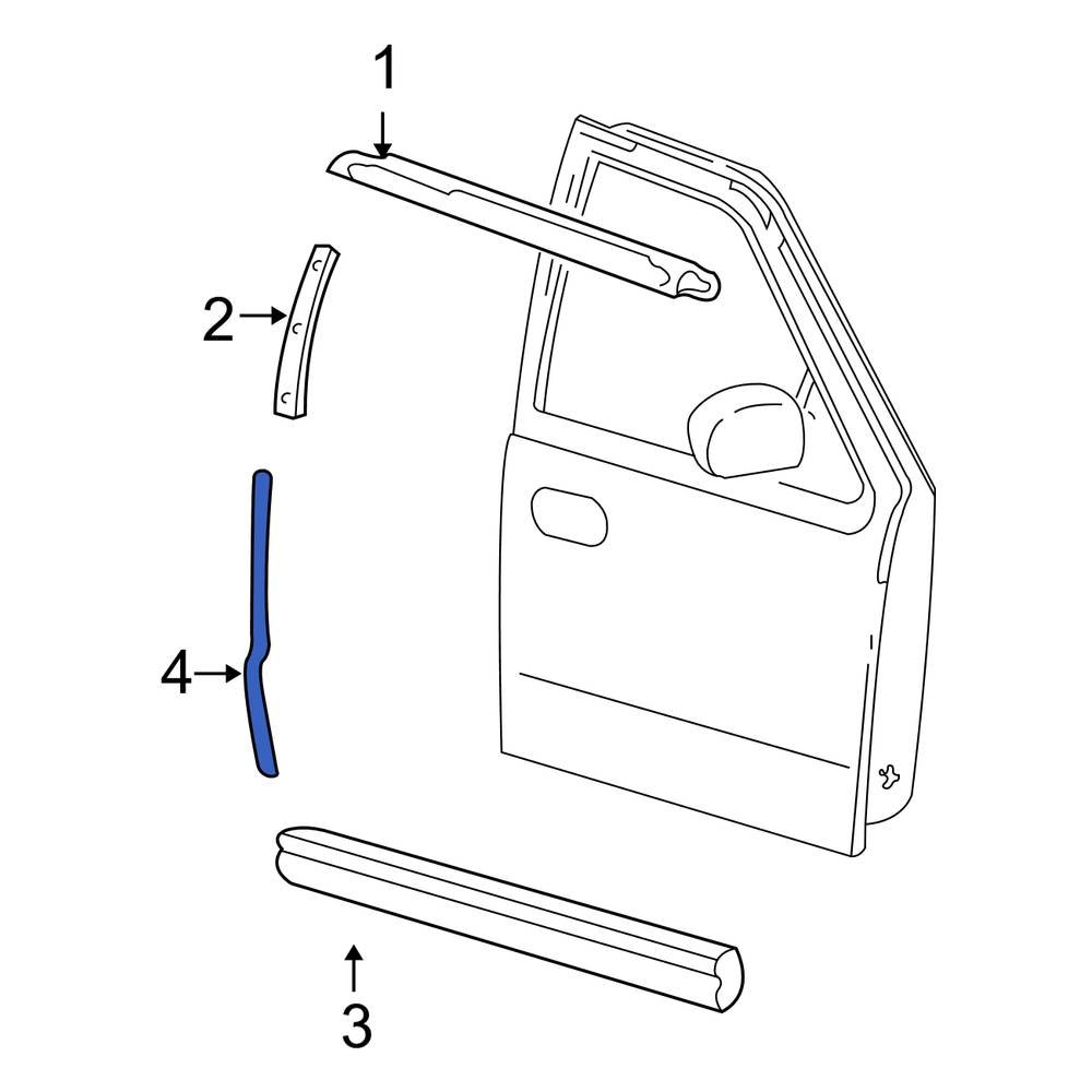 Ford OE 1L3Z7820910AA Front Door Edge Guard