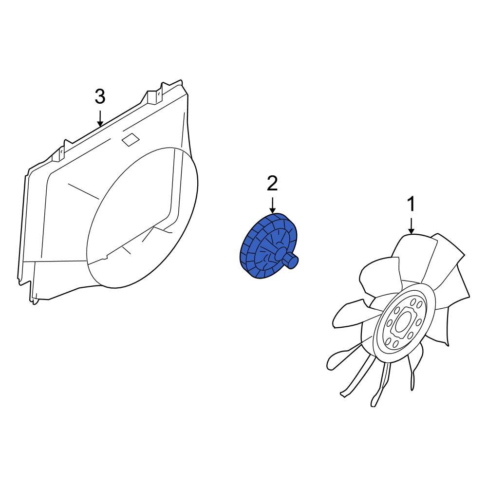 Ford OE 7C2Z8A616B Engine Cooling Fan Clutch