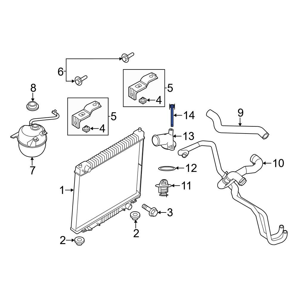 Ford OE N806178S437 Engine Coolant Thermostat Housing Bolt