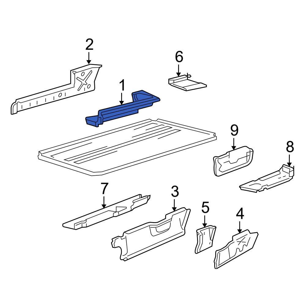 Ford OE F2UZ1520040A Rear Running Board Step Pad