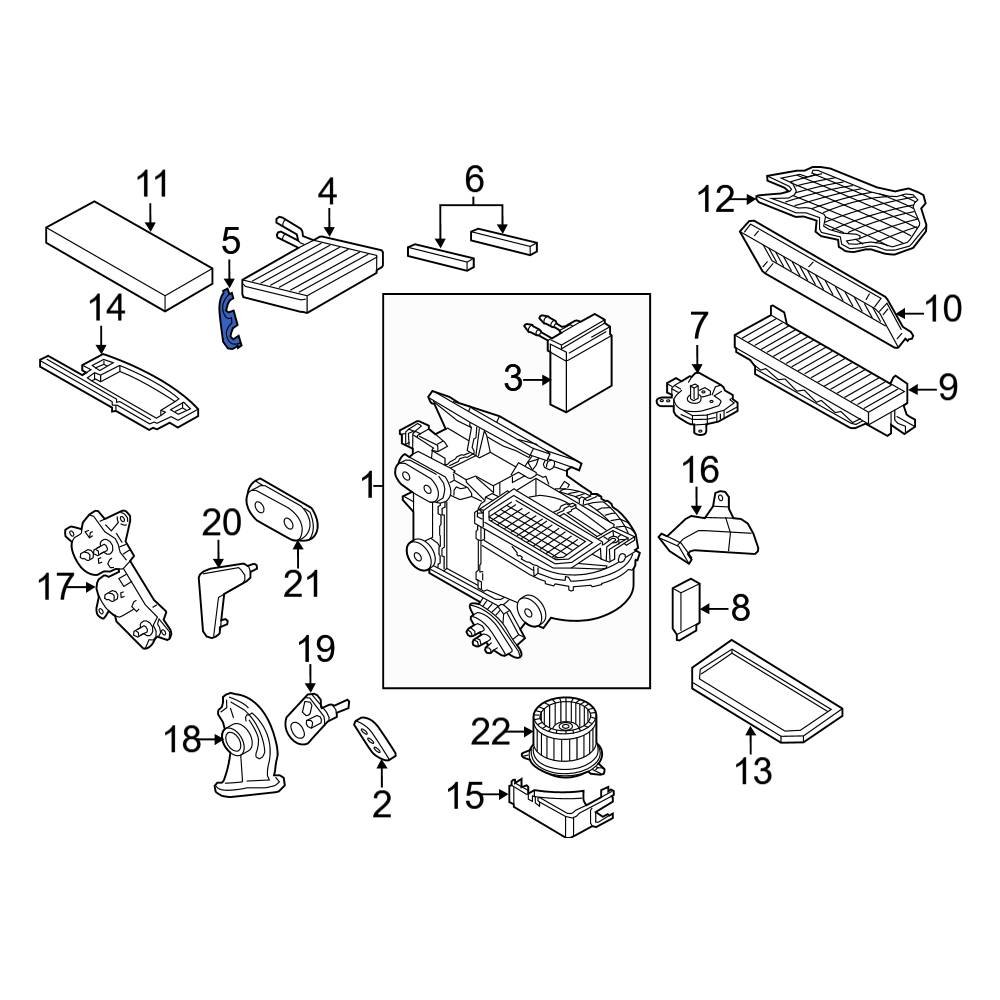 Ford OE YS4Z18N332AA HVAC Heater Core Clip