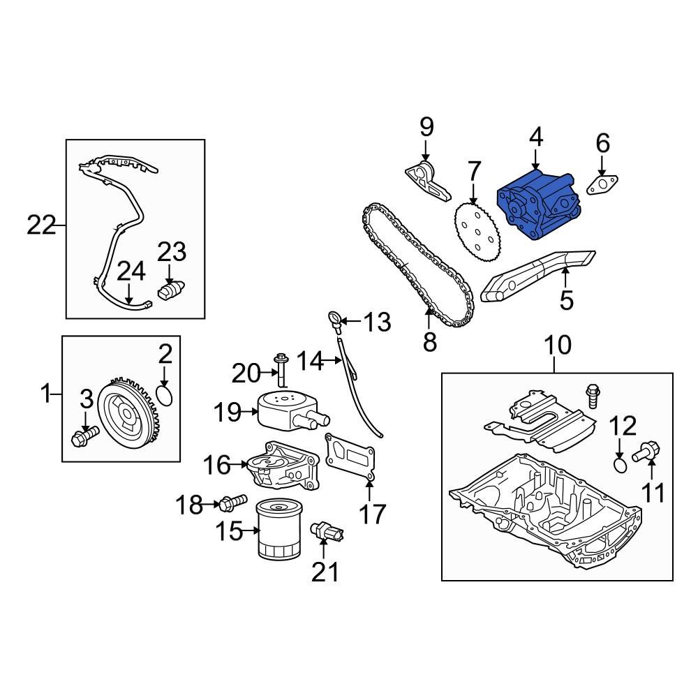 Ford OE DS7Z6600B - Engine Oil Pump