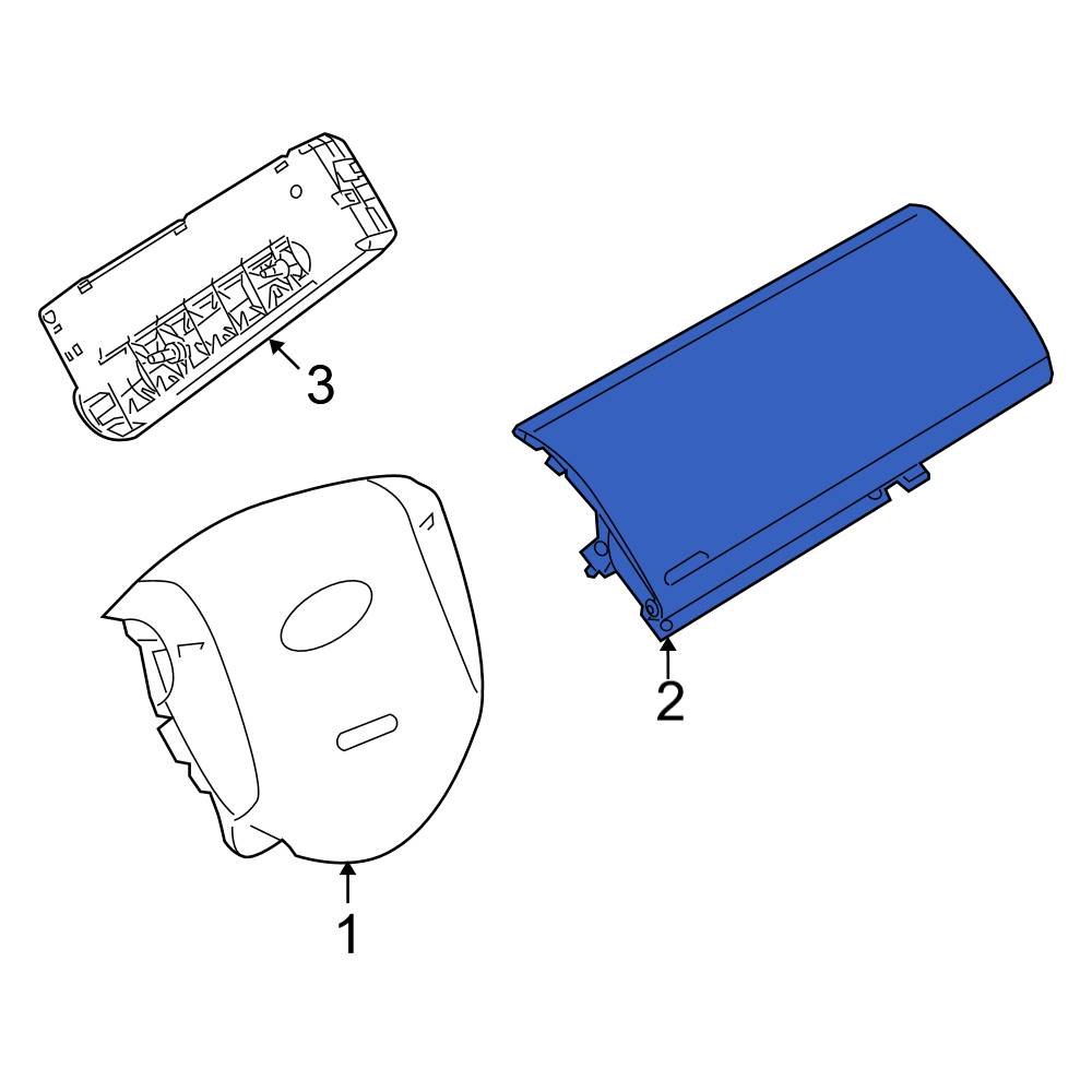 Ford OE 9T1Z58044A74CA Instrument Panel Air Bag