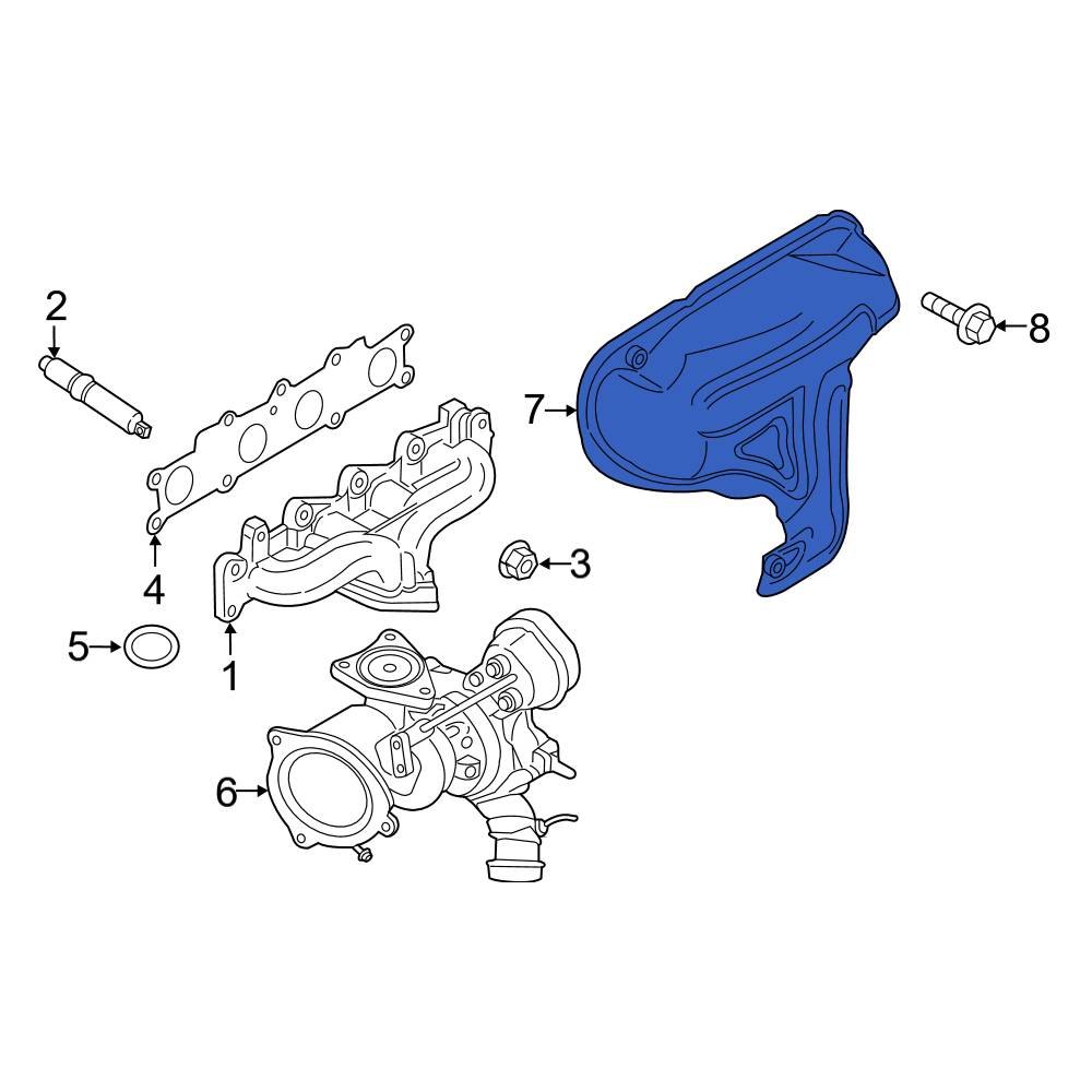 Ford OE BM5Z9N454B Exhaust Manifold Heat Shield