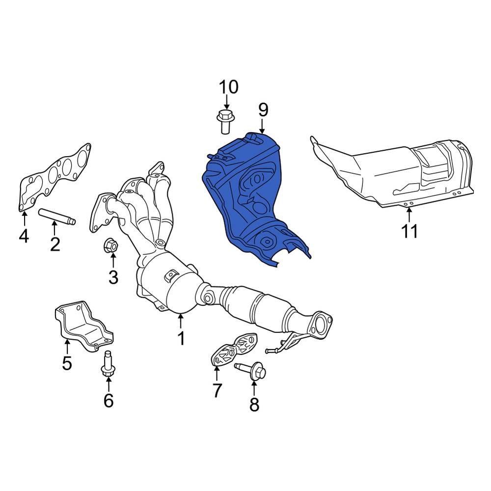 Ford OE CP9Z9A462A Catalytic Converter Heat Shield