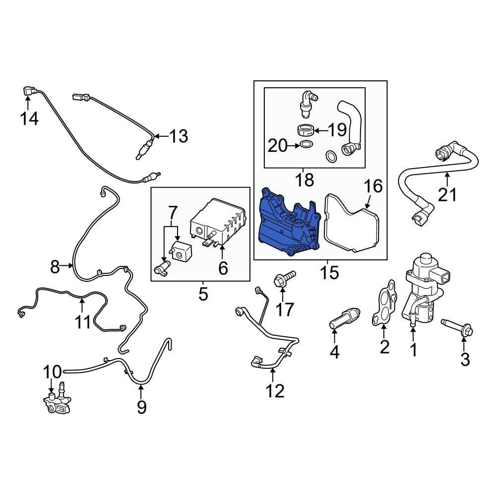 Ford OE 9E5Z6A785B Vapor Canister Purge Valve Assembly