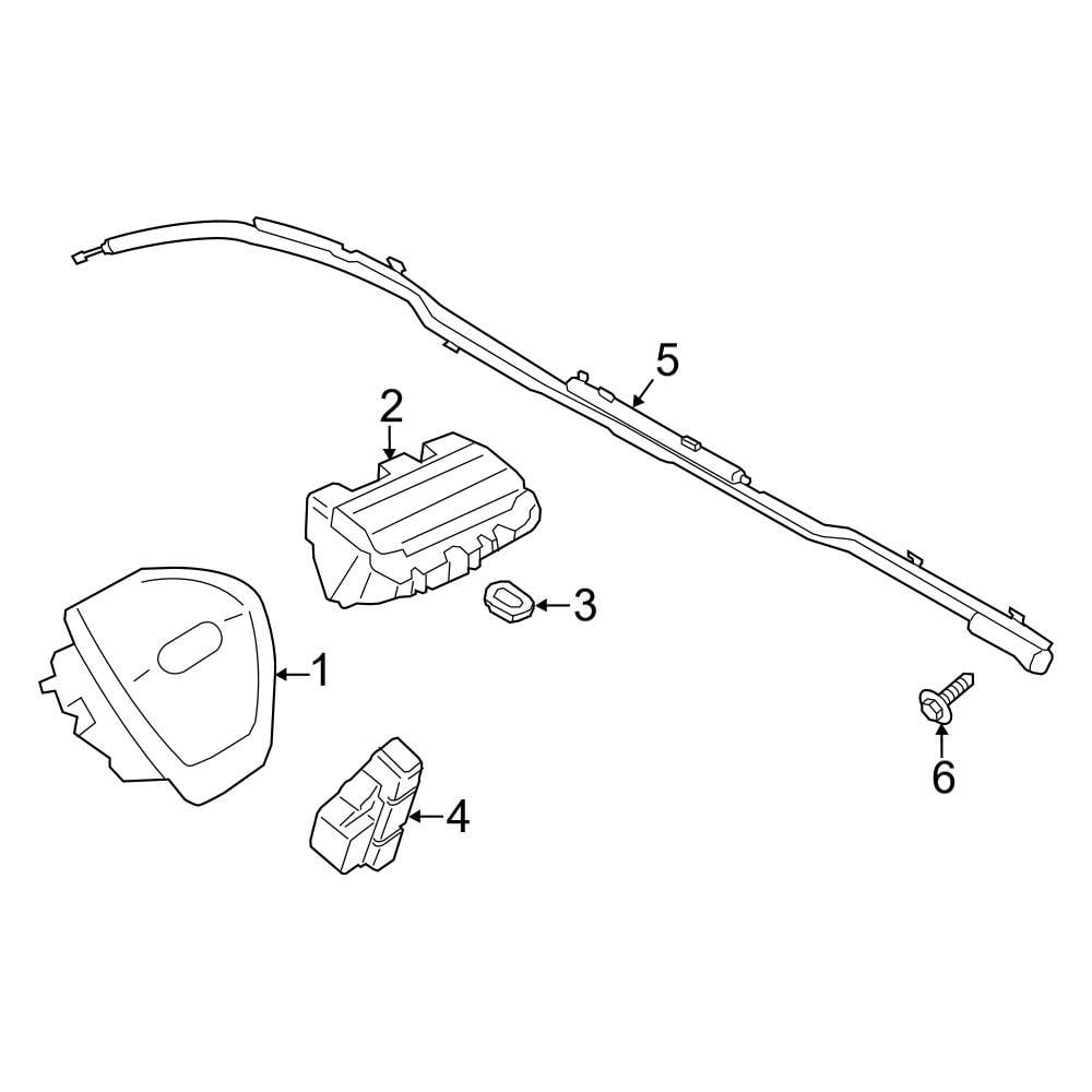 Ford OE KT1Z17611D11A - Front Left Seat Air Bag