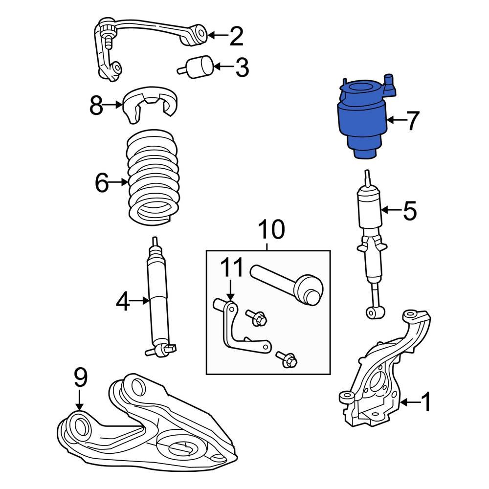 Ford OE 6L1Z3C199AA Front Air Suspension Spring